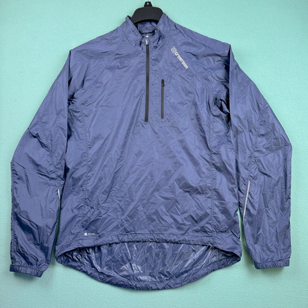 Crewroom Pertex Microlight Lightweight Jacket Men’s M Blue Windbreaker 1/4 Zip
